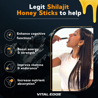 Vital Edge™  Shilajit Honey Sticks