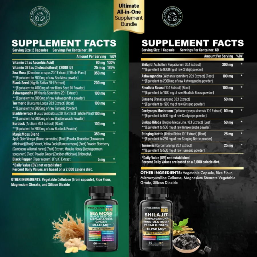 Vital Edge™ 20-in-1 Supplement Bundle